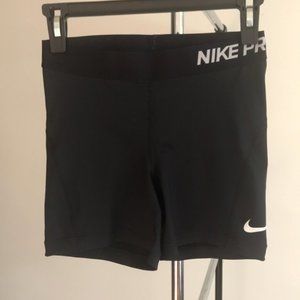 Black Nike Pro Dri-Fit Athletic Shorts